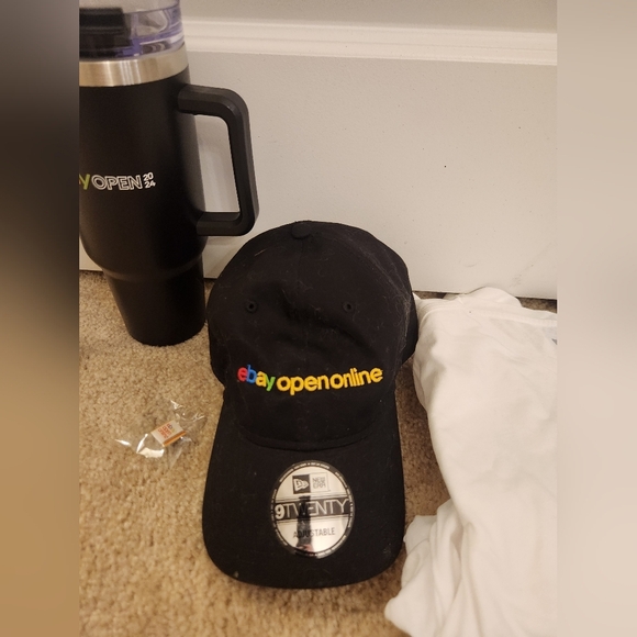 Ebay Open Online Advertising Merchandise Lot Of 4 Shirt Tumbler Pin Hat NEW - Picture 4 of 4
